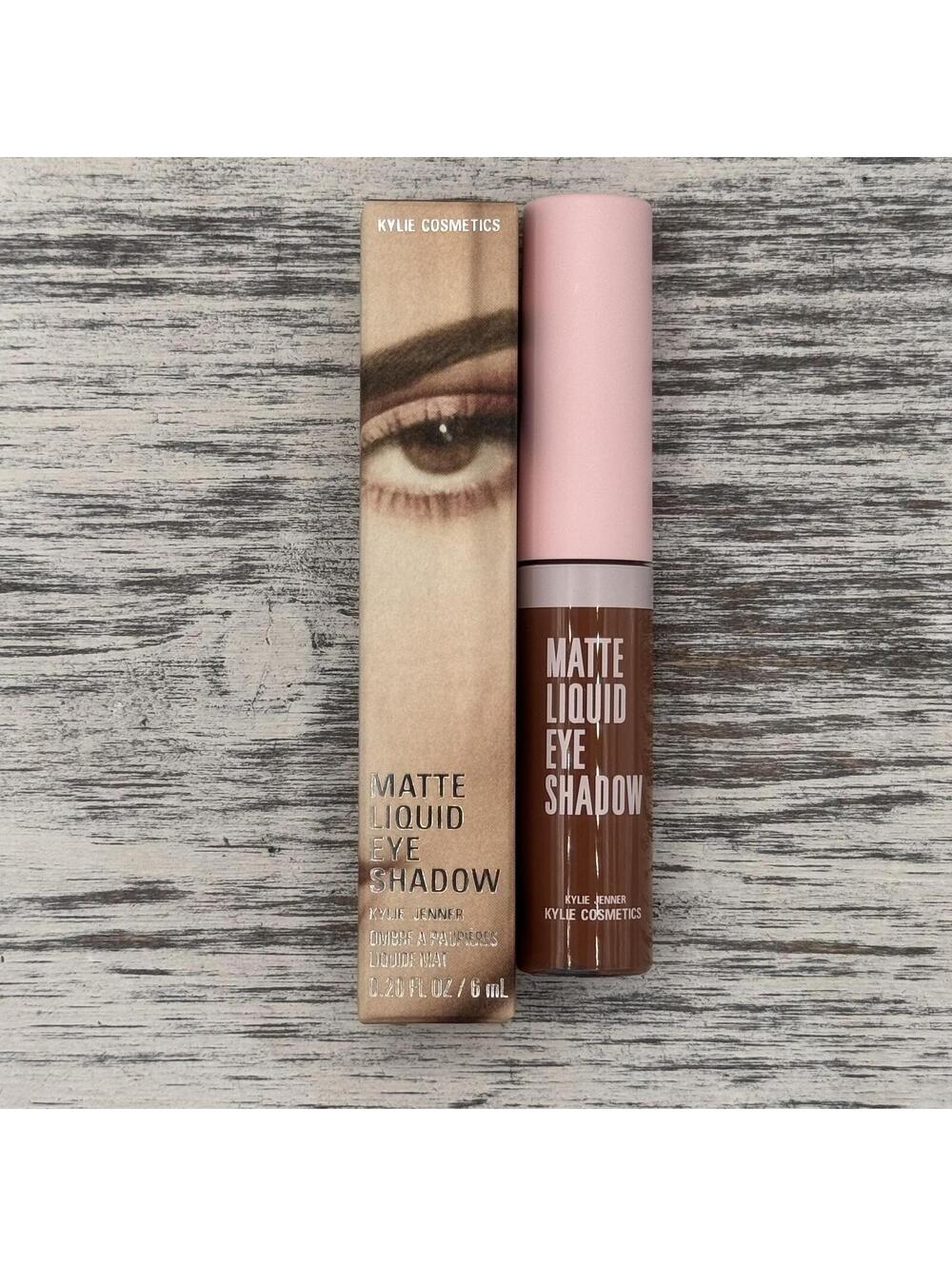 Kylie Cosmetics Matte Liquid Eye Shadow 004 2 STEPS AHEAD Medium Cool Brown BNIB